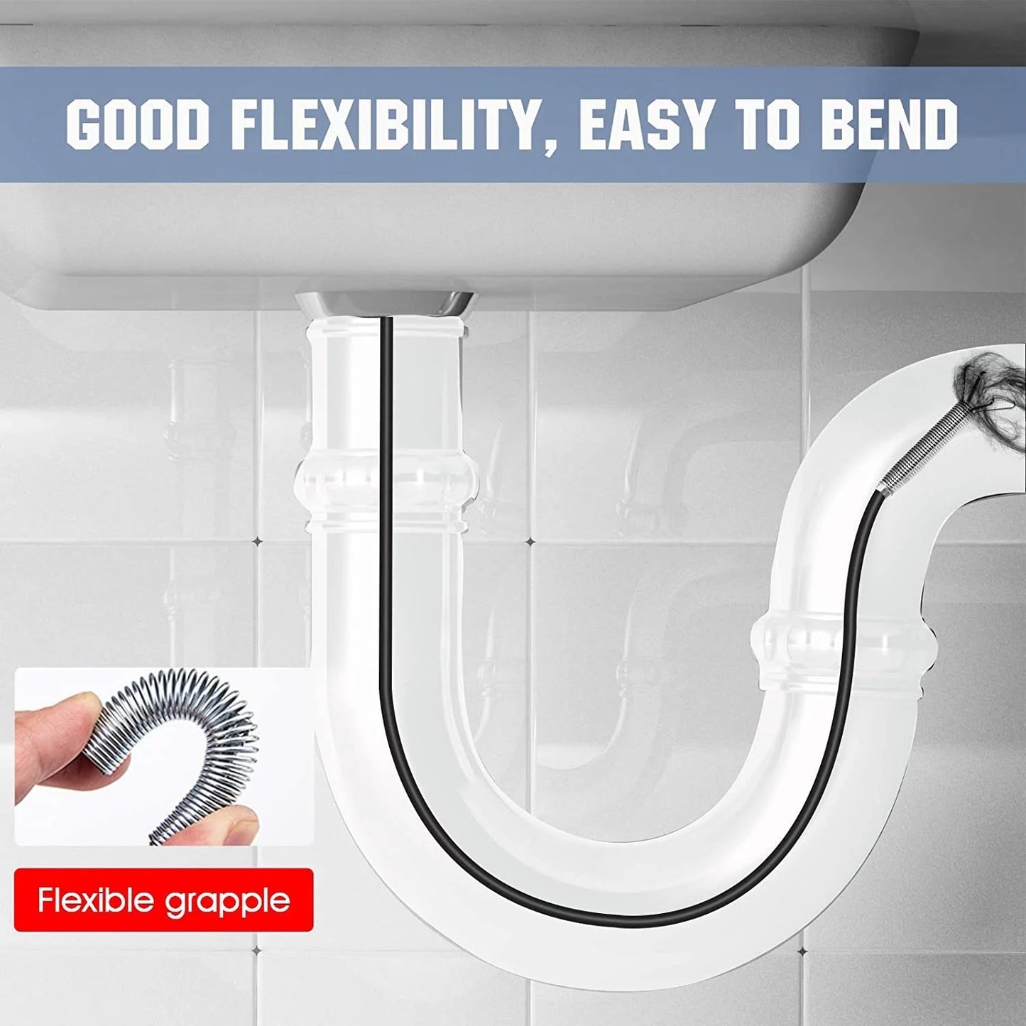Flexible Drain Cleaning Grabber Tool