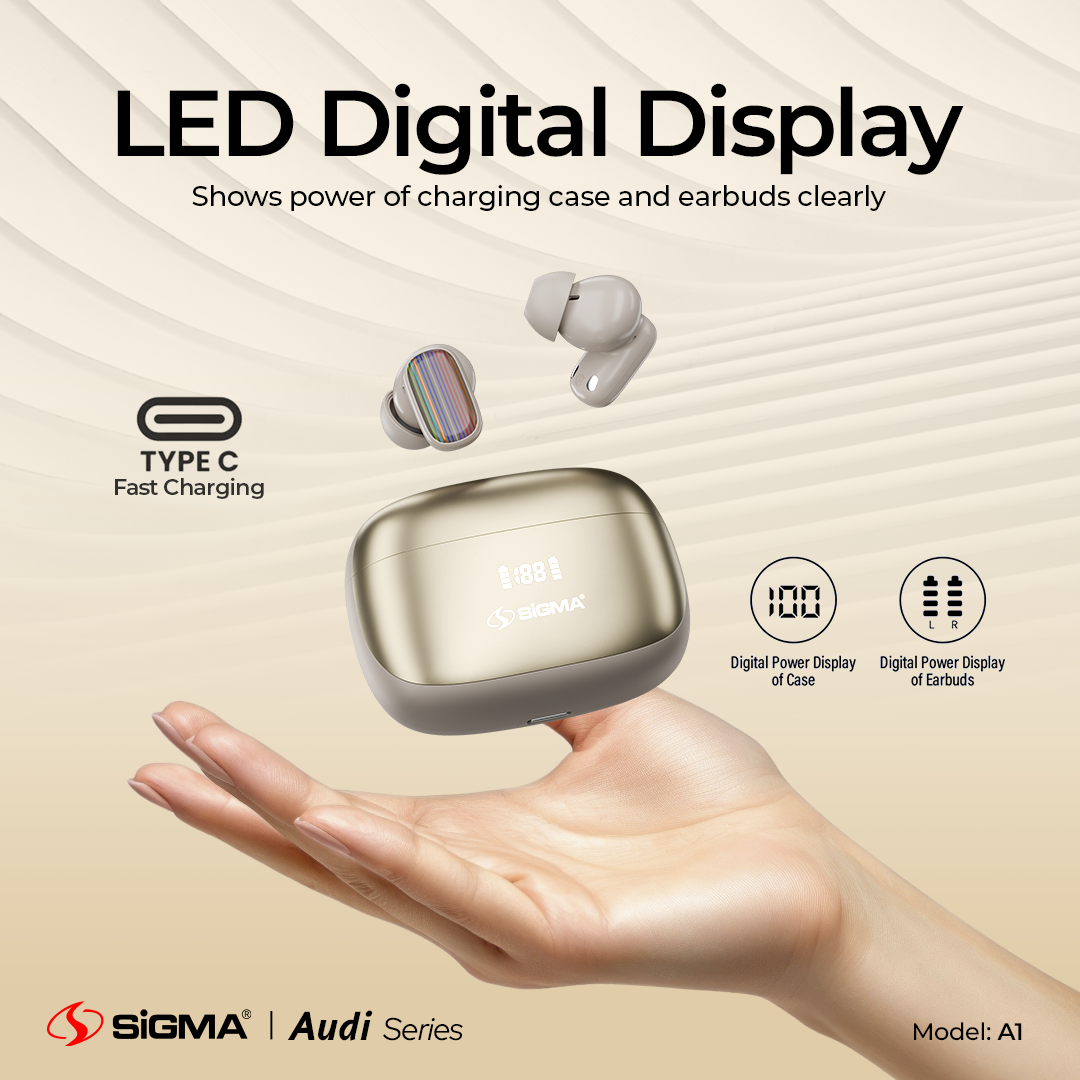 SiGMA A-1 Wireless Earbuds ANC+ENC