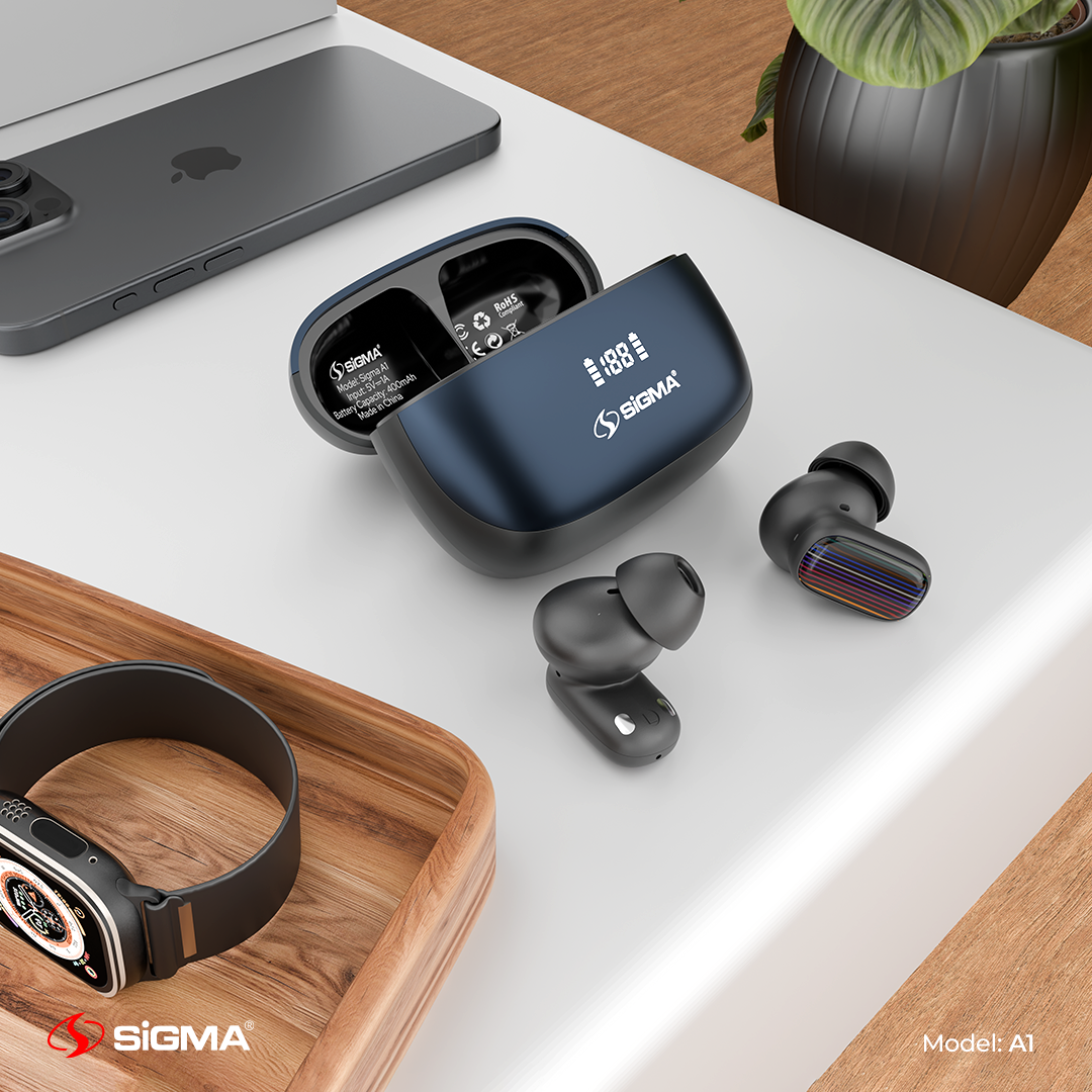 SiGMA A-1 Wireless Earbuds ANC+ENC