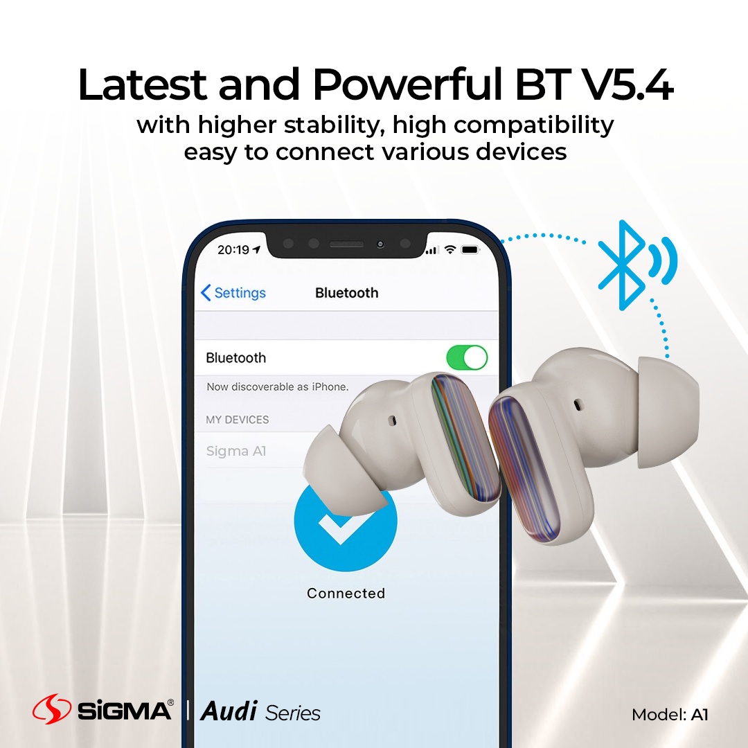 SiGMA A-1 Wireless Earbuds ANC+ENC