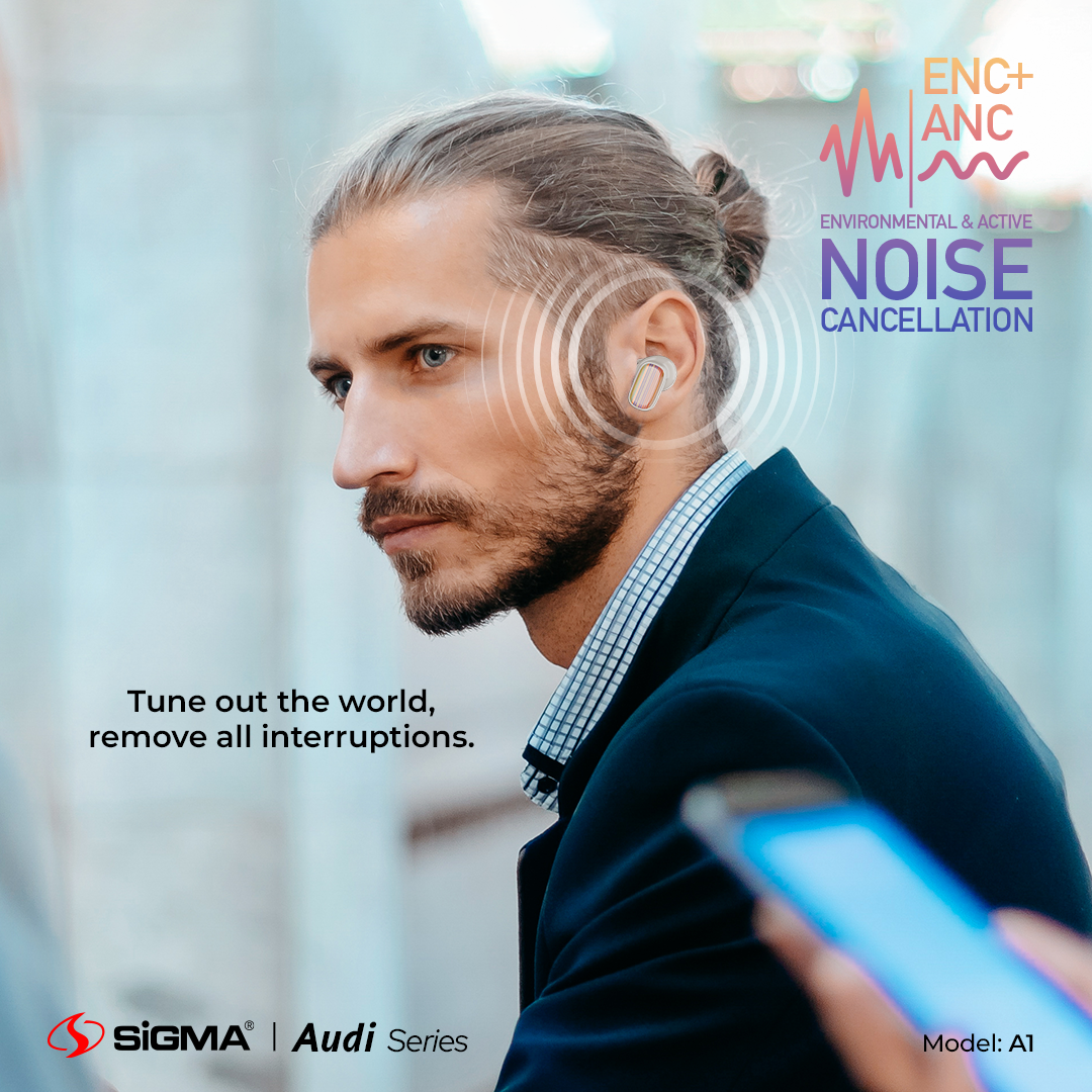 SiGMA A-1 Wireless Earbuds ANC+ENC