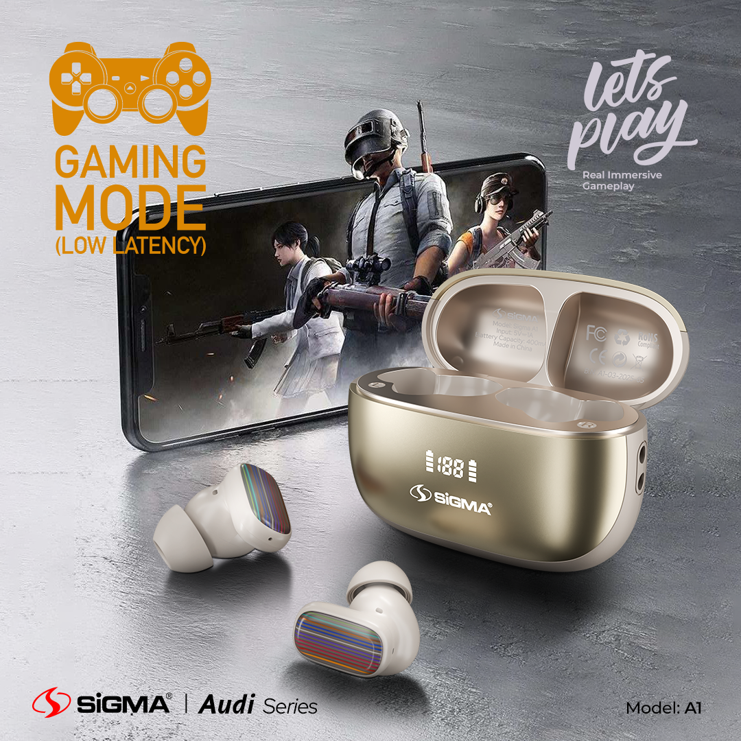 SiGMA A-1 Wireless Earbuds ANC+ENC