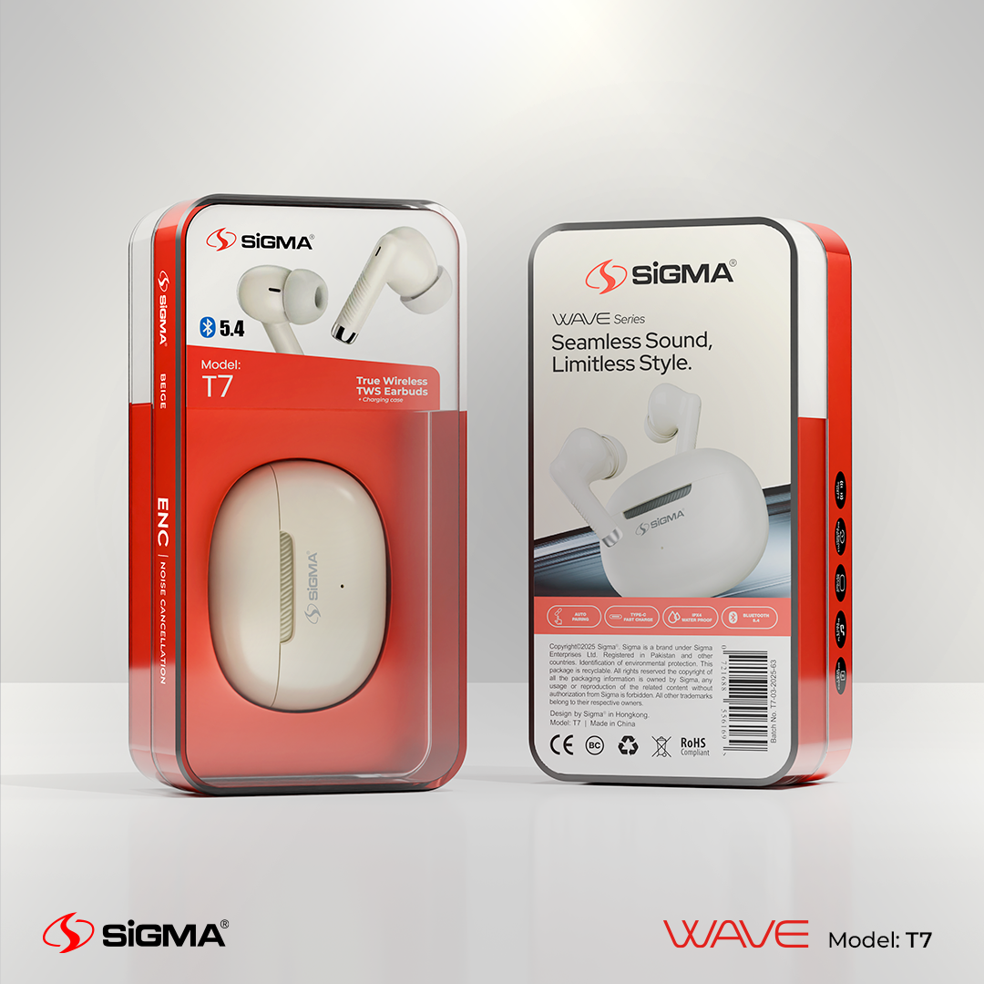 SIGMA TWS (T7) EARBUDS ENC