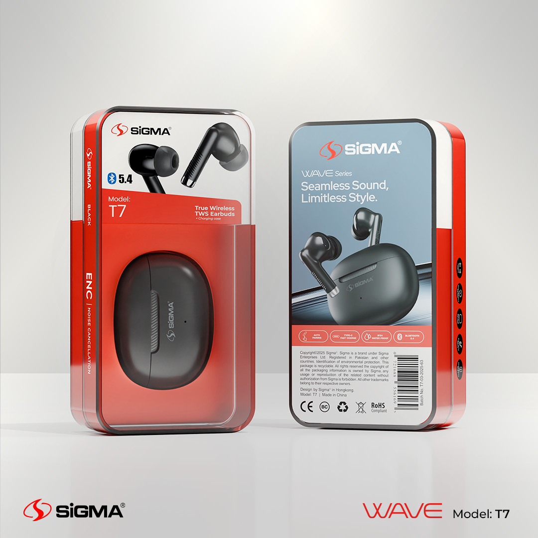 SIGMA TWS (T7) EARBUDS ENC