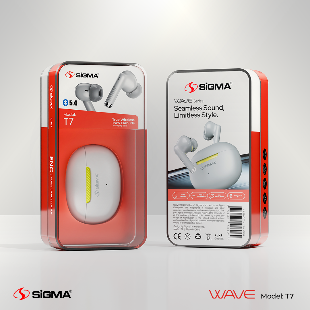 SIGMA TWS (T7) EARBUDS ENC