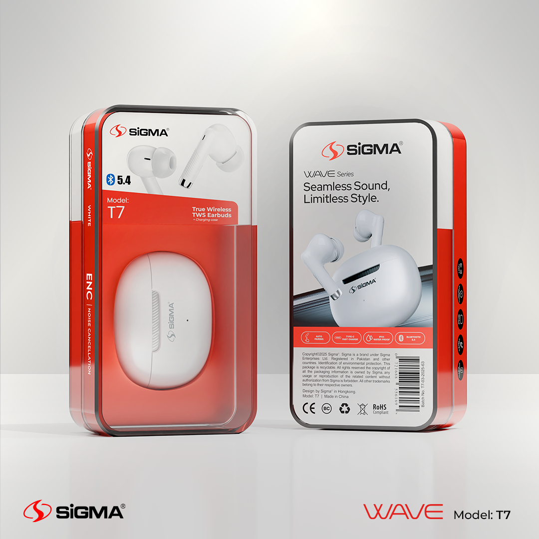 SIGMA TWS (T7) EARBUDS ENC